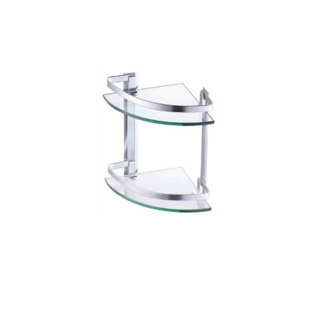 BATHROOM CORNER SHELF GLASS