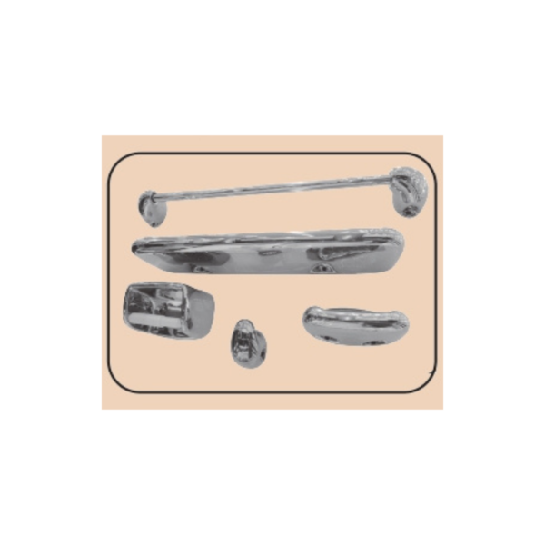 SILVER CERAMIC ACCESSORIES 5PCS AS-10125